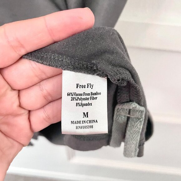 Free Fly Men's Bamboo Flex Polo II Heather Grey Size M - Picture 3 of 5